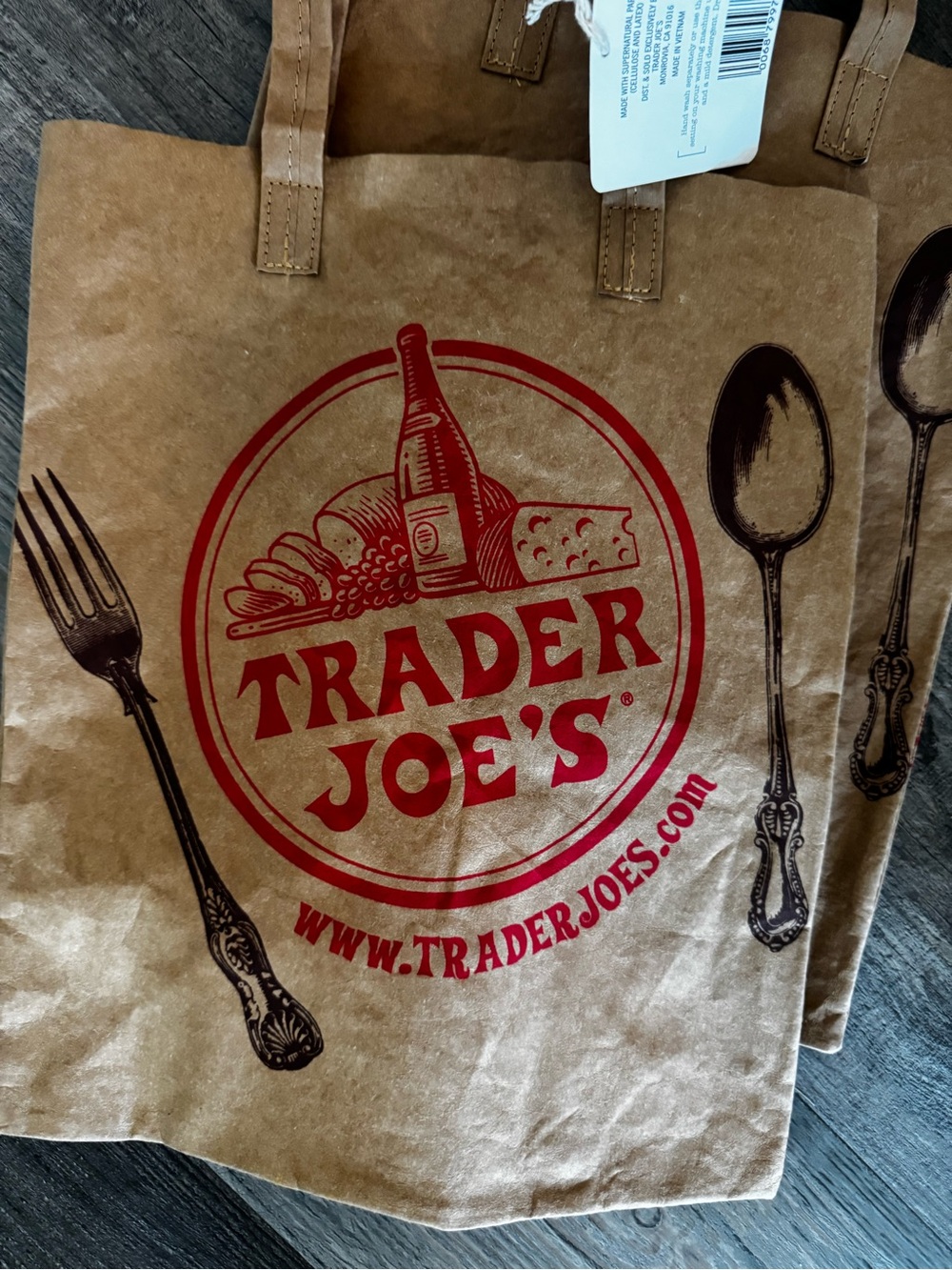 Trader Joe's Brown Reusable Tote Bag - Eco-Friendly Grocery Bag - Picture 2 of 3